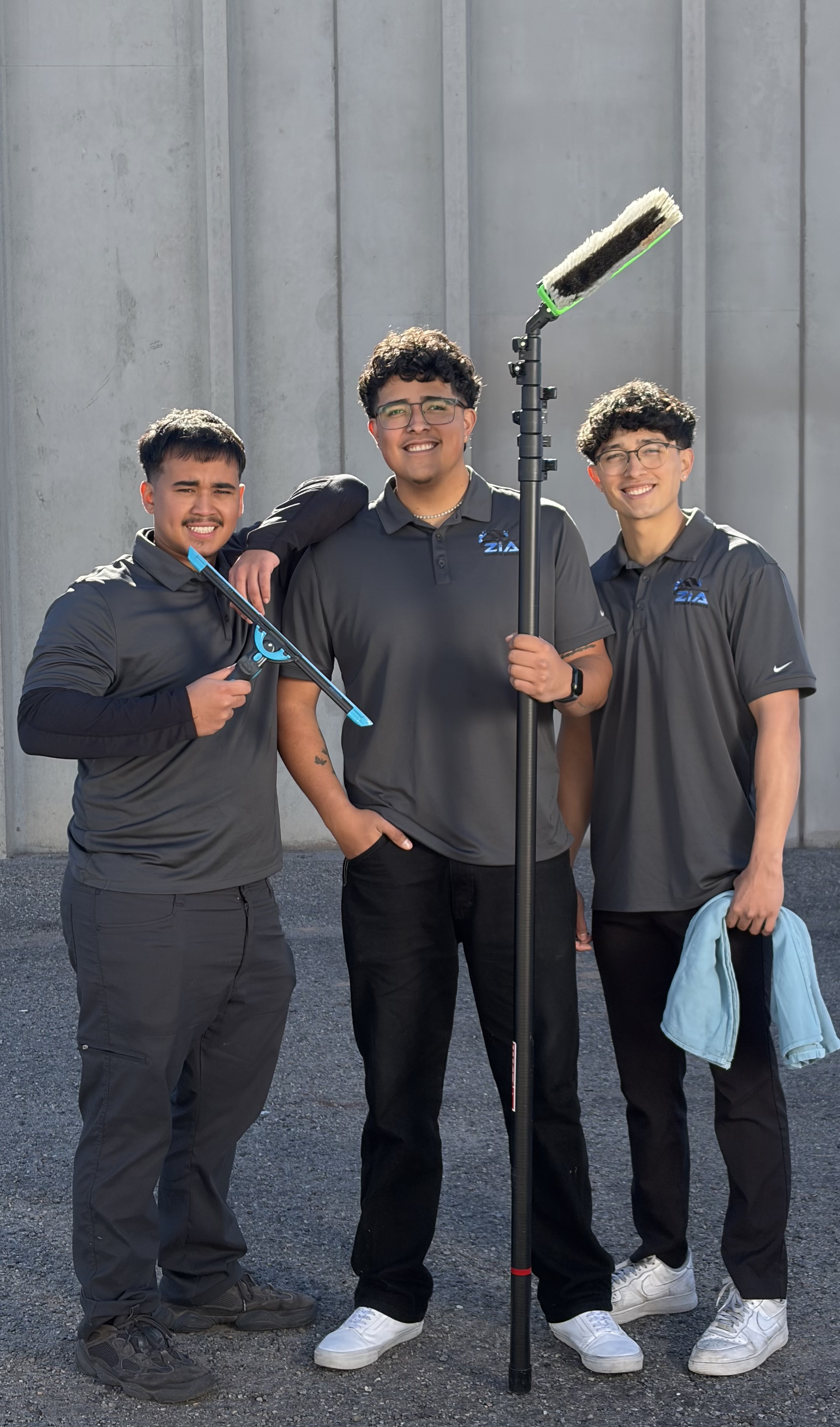Zia Exterior Services crew in uniform